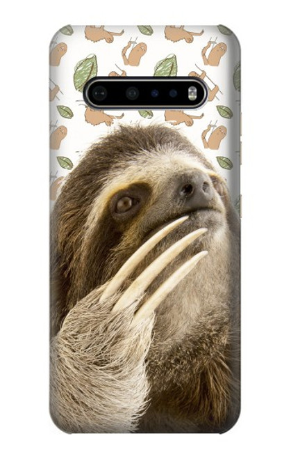 S3559 Sloth Pattern Case For LG V60 ThinQ 5G