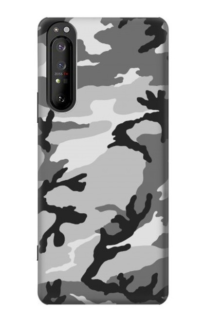 S1721 Snow Camouflage Graphic Printed Case For Sony Xperia 1 II