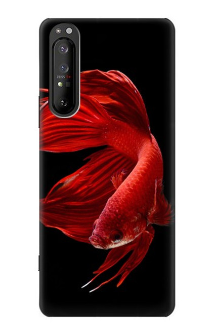 S2092 Red Siamese Fighting Fish Case For Sony Xperia 1 II