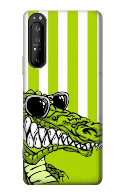 S2323 Funny Green Alligator Crocodile Case For Sony Xperia 1 II