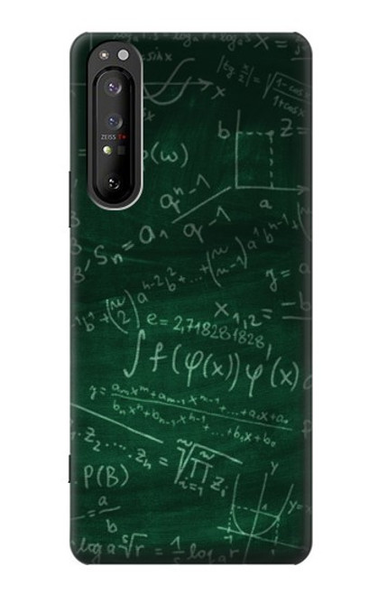 S3190 Math Formula Greenboard Case For Sony Xperia 1 II