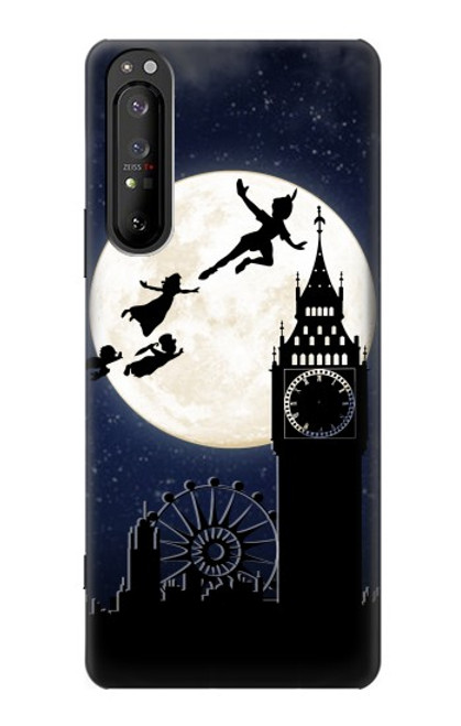 S3249 Peter Pan Fly Full Moon Night Case For Sony Xperia 1 II