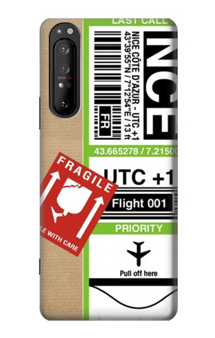 S3543 Luggage Tag Art Case For Sony Xperia 1 II