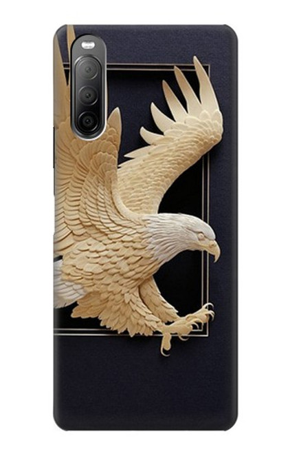 S1383 Paper Sculpture Eagle Case For Sony Xperia 10 II