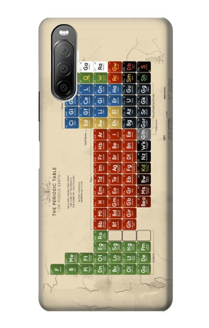 S1695 The Periodic Table of Middle Earth Case For Sony Xperia 10 II