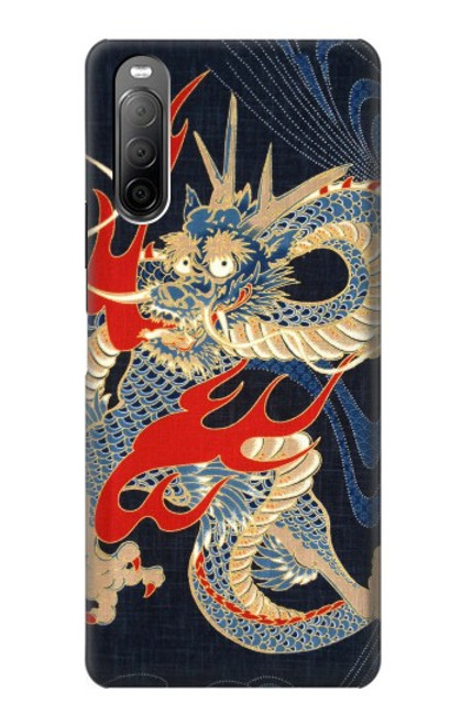 S2073 Japan Dragon Art Case For Sony Xperia 10 II