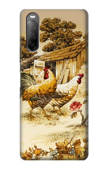 S2181 French Country Chicken Case For Sony Xperia 10 II