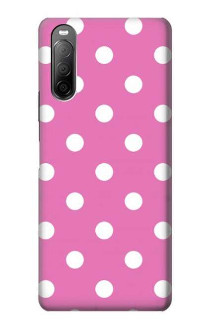 S2358 Pink Polka Dots Case For Sony Xperia 10 II