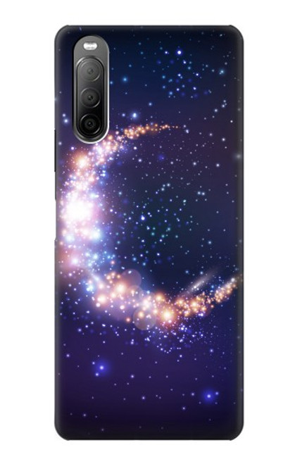 S3324 Crescent Moon Galaxy Case For Sony Xperia 10 II