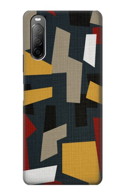 S3386 Abstract Fabric Texture Case For Sony Xperia 10 II