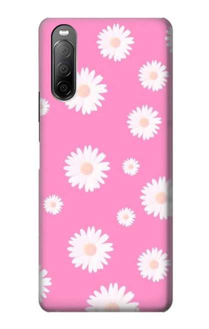 S3500 Pink Floral Pattern Case For Sony Xperia 10 II