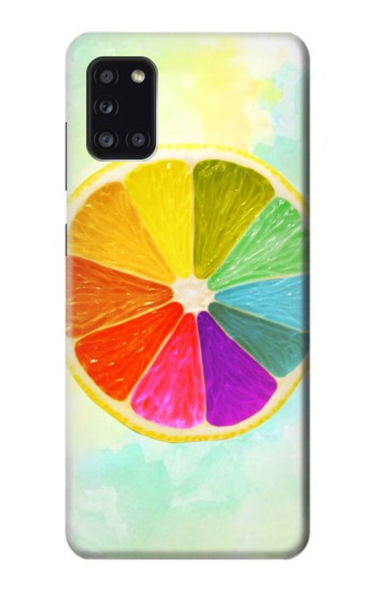 S3493 Colorful Lemon Case For Samsung Galaxy A31