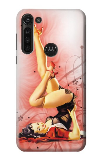 S1669 Pinup Girl Vintage Case For Motorola Moto G8 Power