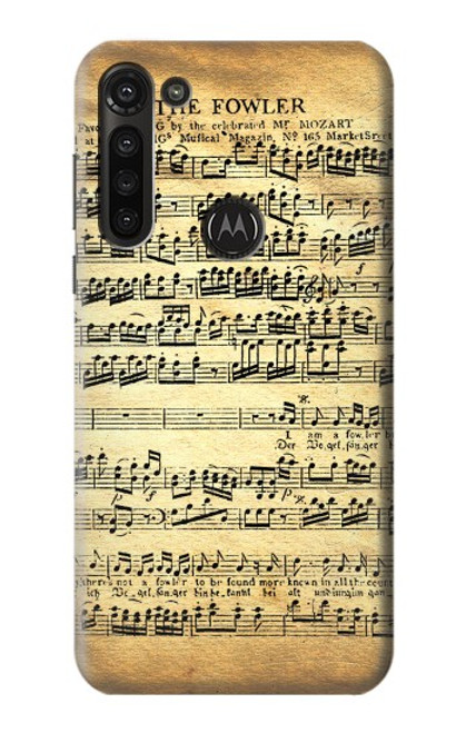 S2667 The Fowler Mozart Music Sheet Case For Motorola Moto G8 Power