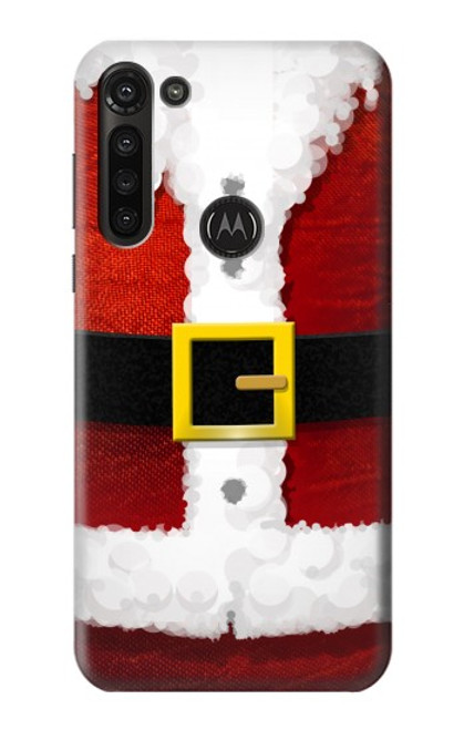 S2846 Christmas Santa Red Suit Case For Motorola Moto G8 Power