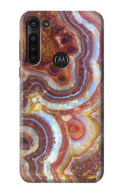 S3034 Colored Marble Texture Printed Case For Motorola Moto G8 Power