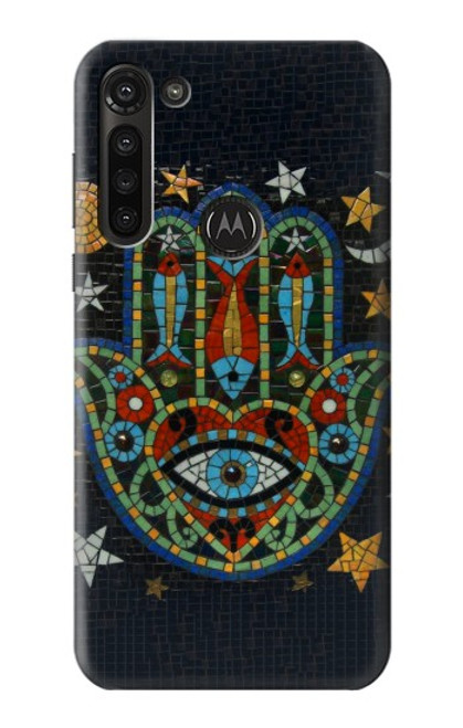 S3175 Hamsa Hand Mosaics Case For Motorola Moto G8 Power