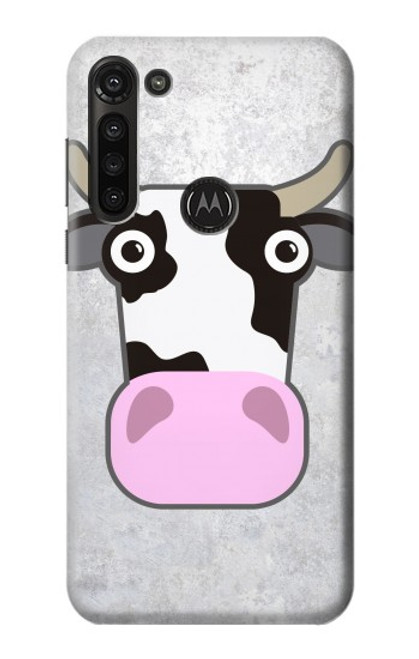 S3257 Cow Cartoon Case For Motorola Moto G8 Power