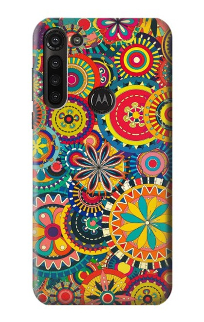 S3272 Colorful Pattern Case For Motorola Moto G8 Power