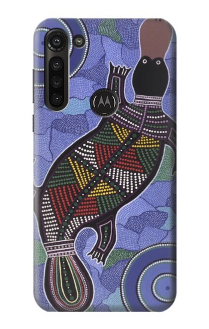 S3387 Platypus Australian Aboriginal Art Case For Motorola Moto G8 Power