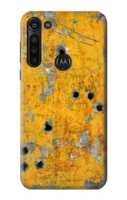 S3528 Bullet Rusting Yellow Metal Case For Motorola Moto G8 Power