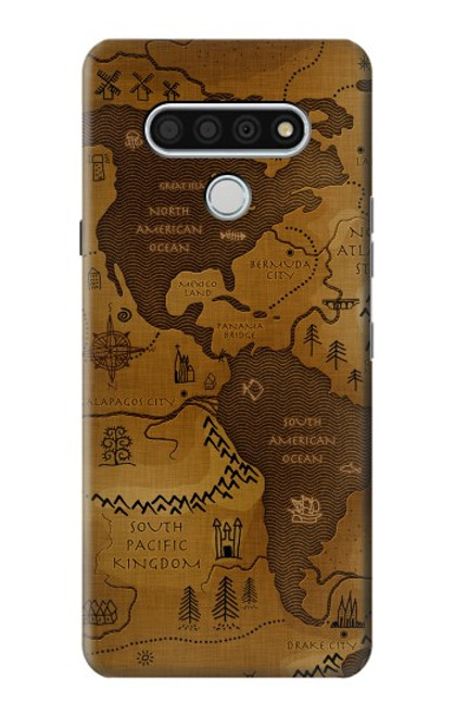 S2861 Antique World Map Case For LG Stylo 6