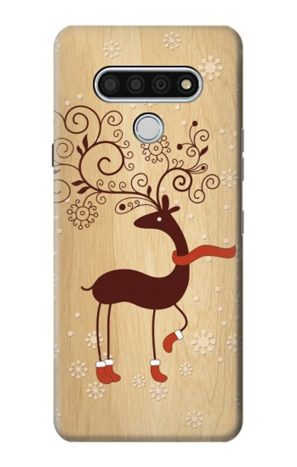 S3081 Wooden Raindeer Graphic Printed Case For LG Stylo 6