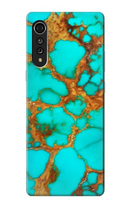 S2688 Aqua Copper Turquoise Gemstone Graphic Case For LG Velvet