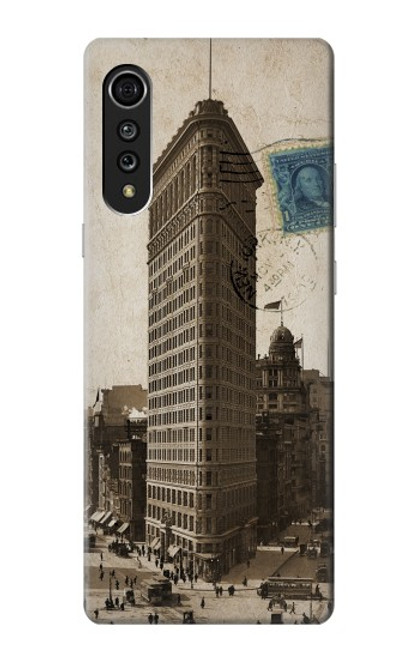 S2832 New York 1903 Flatiron Building Postcard Case For LG Velvet