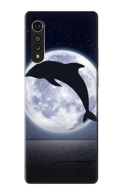 S3510 Dolphin Moon Night Case For LG Velvet