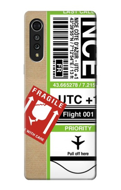 S3543 Luggage Tag Art Case For LG Velvet