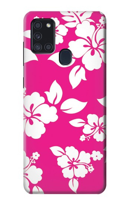 S2246 Hawaiian Hibiscus Pink Pattern Case For Samsung Galaxy A21s