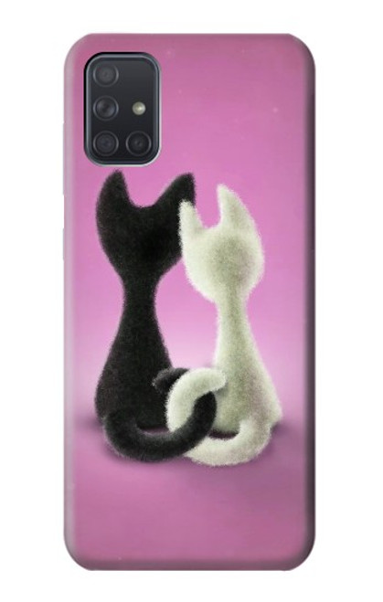 S1832 Love Cat Case For Samsung Galaxy A71 5G