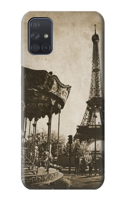 S2174 Eiffel Tower Vintage Paris Case For Samsung Galaxy A71 5G