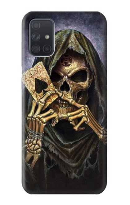 S3594 Grim Reaper Wins Poker Case For Samsung Galaxy A71 5G