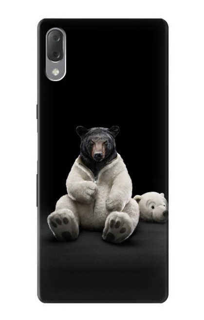 S0878 Black Bear Case For Sony Xperia L3