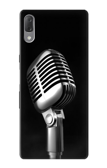 S1672 Retro Microphone Jazz Music Case For Sony Xperia L3