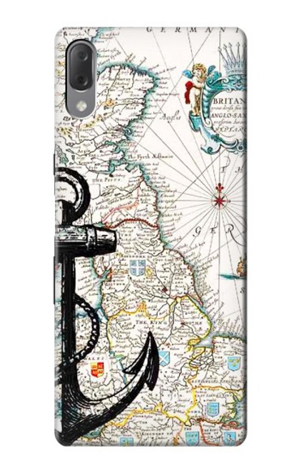 S1962 Nautical Chart Case For Sony Xperia L3