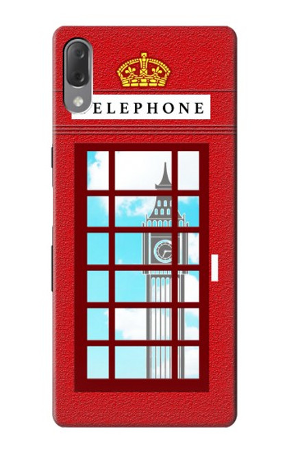 S2059 England British Telephone Box Minimalist Case For Sony Xperia L3