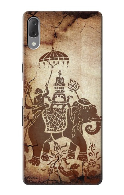 S2102 Thai Art Buddha on Elephant Case For Sony Xperia L3