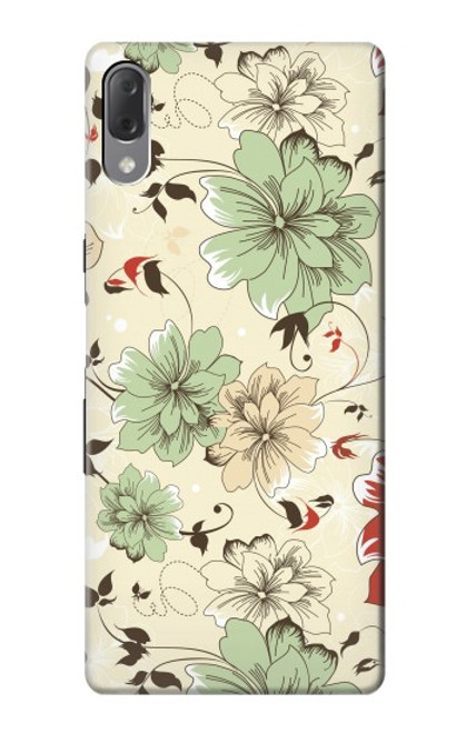 S2179 Flower Floral Vintage Art Pattern Case For Sony Xperia L3