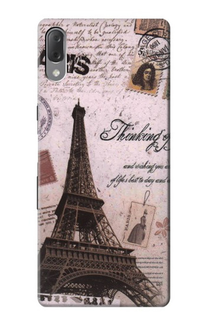 S2211 Paris Postcard Eiffel Tower Case For Sony Xperia L3