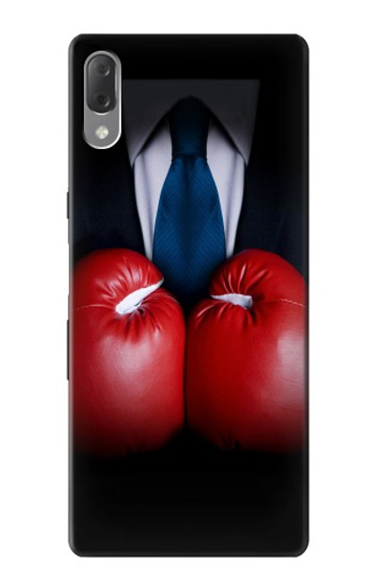 S2261 Businessman Black Suit With Boxing Gloves Case For Sony Xperia L3