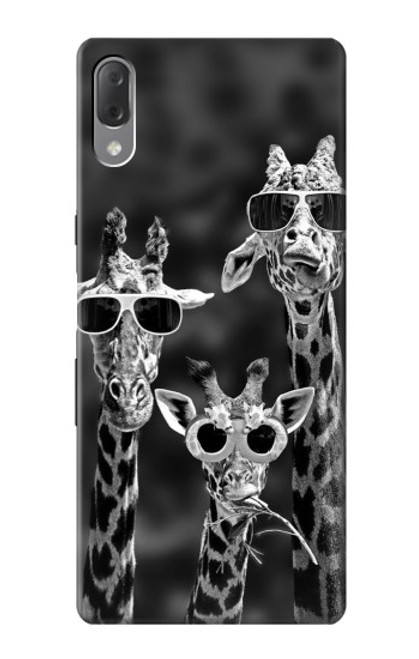 S2327 Giraffes With Sunglasses Case For Sony Xperia L3