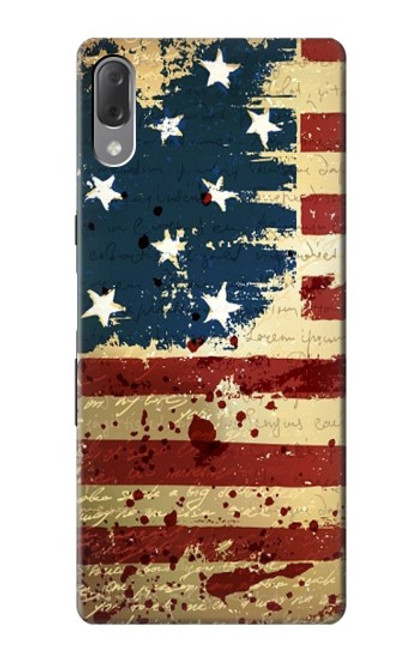 S2349 Old American Flag Case For Sony Xperia L3