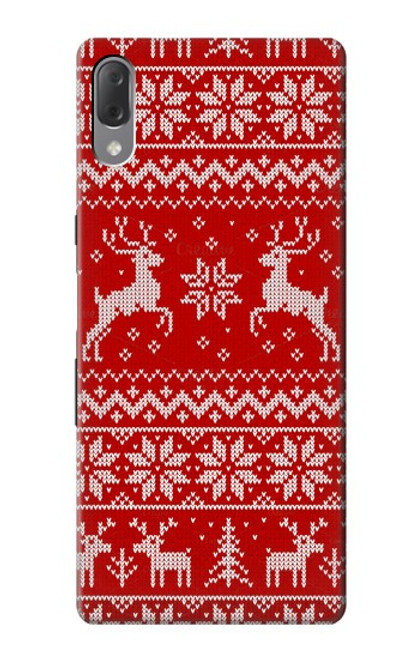 S2835 Christmas Reindeer Knitted Pattern Case For Sony Xperia L3