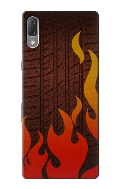 S2988 Rally Car Tire Fire Case For Sony Xperia L3