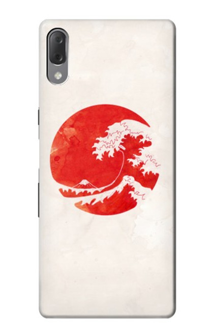 S3237 Waves Japan Flag Case For Sony Xperia L3