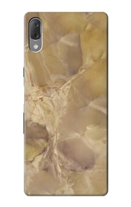 S3240 Yellow Marble Stone Case For Sony Xperia L3