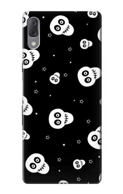 S3261 Smile Skull Halloween Pattern Case For Sony Xperia L3